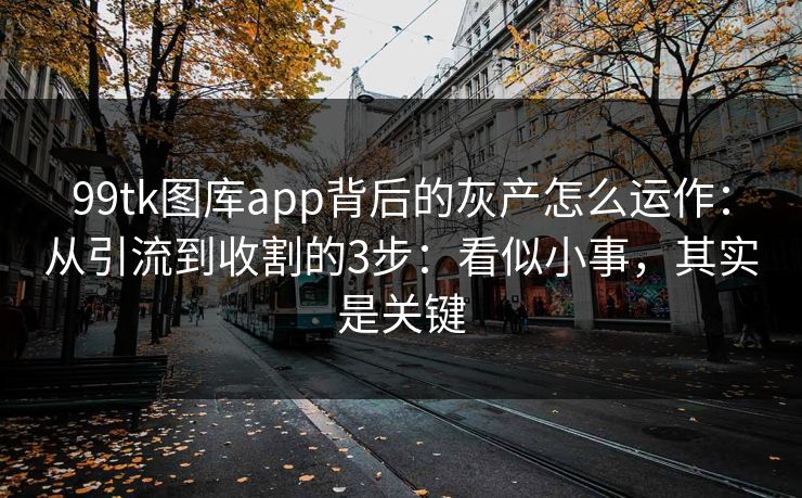 99tk图库app背后的灰产怎么运作：从引流到收割的3步：看似小事，其实是关键